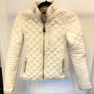 Quilted Zara off white jacket